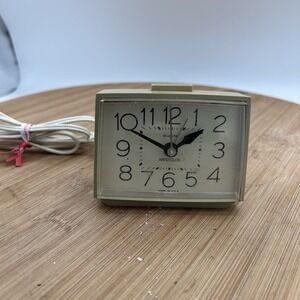 Westclox‎ Alarm Clock Electric Model 22288 Bold II 3 Inch MCM Vintage Gray